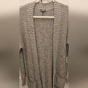 Express Charcoal Knit Woman's Cardigan Sweater